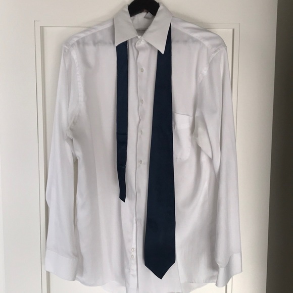 100% Silk Men’s Tie - Blue Zylos / George Machado - Picture 4 of 5